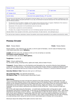 Pewsey Circular