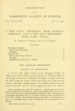 Proceedings of the Washington Academy of Sciences