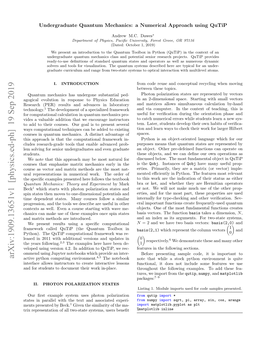 Undergraduate Quantum Mechanics: a Numerical Approach Using Qutip