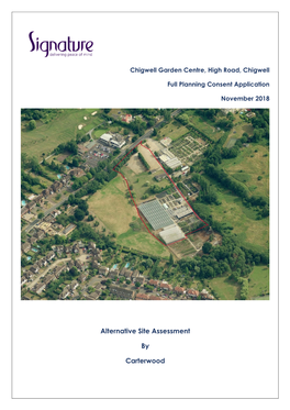 Alternative Site Assessment by Carterwood