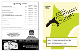 MUSC 2013.10.20 Ariesfestprog.Pdf (4.858Mb)