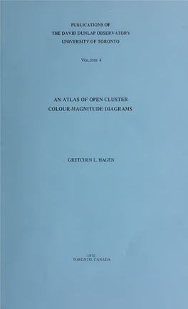 An Atlas of Open Cluster Colour-Magnitude Diagrams