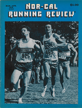 Norcal Running Review Is Again Putting Together a Spe­ Be Available to Race Directors and Others in Simple Format