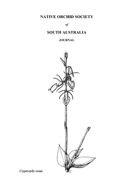 Native Orchid Society of South Australia