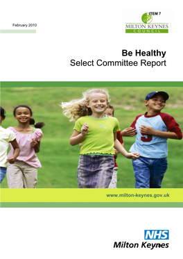 Be Healthy Select Committee Report