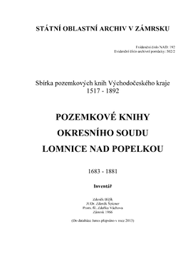 Lomnice Nad Popelkou