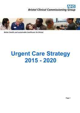 Urgent Care Strategy 2015