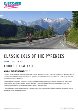 Classic Cols of the Pyrenees