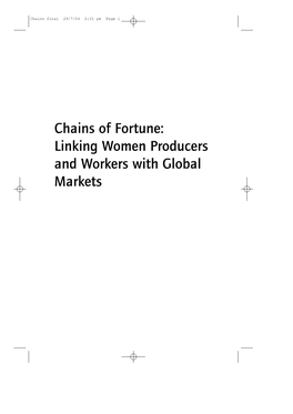 Chains of Fortune: Linking Women Producers and Workers with Global Markets Chains Final 29/7/04 2:31 Pm Page Ii