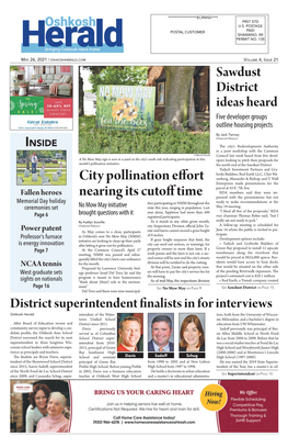 City Pollination Effort Nearing Its Cutoff Time