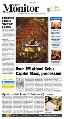 Cbcpnews) Capitol Mass, Procession