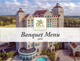 Grandover Resort 2019 Banquet Menu