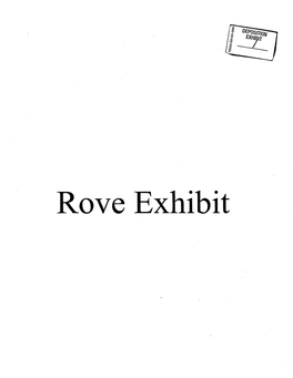 Rove Exhibit