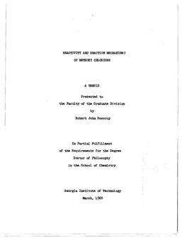 Presented to the Faculty of the Graduate Division by Robert John Rosscup in Partial Fulfillment of the Requirements for the Degr