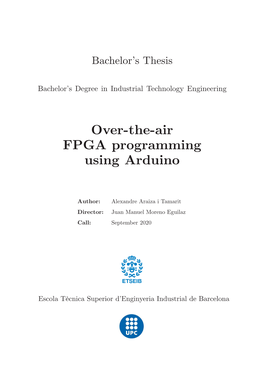 Over-The-Air FPGA Programming Using Arduino