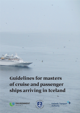 Guidelines for Masters of Cruise and Passenger Ships Arriving in Iceland