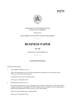 21273 Business Paper