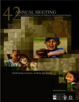ANNUAL MEETING of the AANS|CNS Section on Pediatric Neurological Surgery