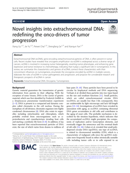 Novel Insights Into Extrachromosomal DNA: Redefining the Onco-Drivers Of