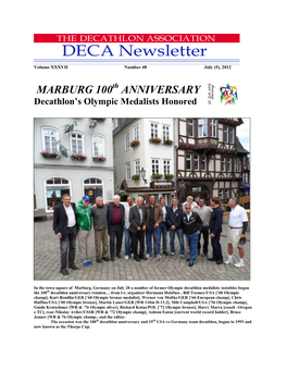 Marburg 100 Anniversary