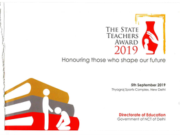 State Teacher Award 2019