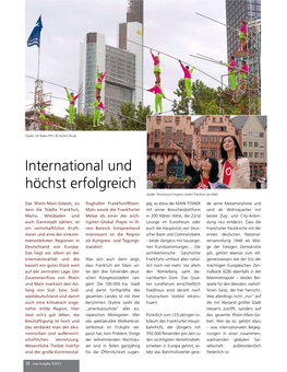 International Und Höchst Erfolgreich Quelle: Tourismus+Congress Gmbh Frankfurt Am Main