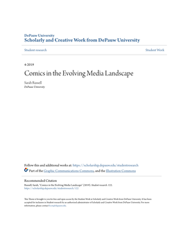 Comics in the Evolving Media Landscape Sarah Russell Depauw University