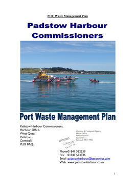 PHC Waste Management Plan