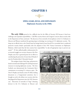 CHAPTER 5 SPIES, LEAKS, BUGS, and DIPLOMATS: Diplomatic Security in the 1960S