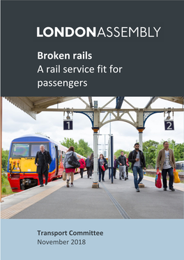 Broken Rails a Rail Service Fit for Passengers