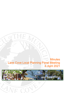 Minutes of Lane Cove Local Planning Panel