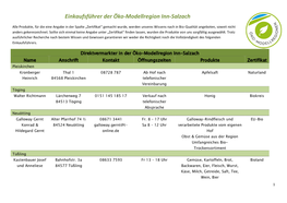 Einkaufsführer Der Öko-Modellregion Inn-Salzach