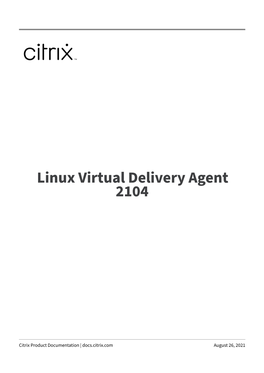 Linux Virtual Delivery Agent 2104