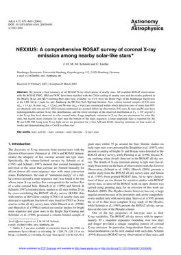 NEXXUS: a Comprehensive ROSAT Survey of Coronal X-Ray Emission Among Nearby Solar-Like Stars