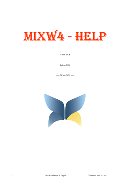 Mixw4-Handleiding in Het Engels