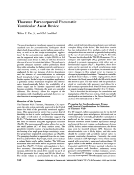 Thoratec Paracorporeal Pneumatic Ventricular Assist Device