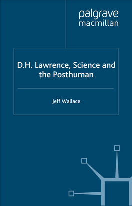 D.H. Lawrence, Science and the Posthuman