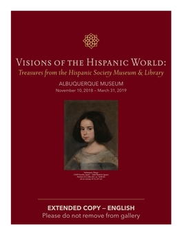 Visions of the Hispanic World: Treasures from the Hispanic Society Museum & Library