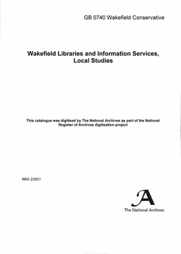 Wakefield Libraries and Information Services, Local Studies