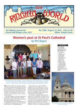 Women's Peal at St Paul's Cathedral