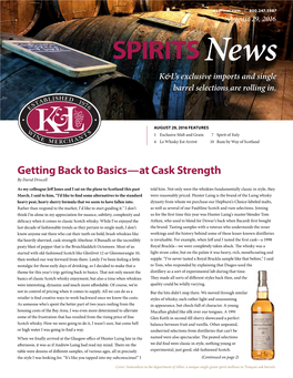 SPIRITS K&L’S Exclusive Imports and Single ​ Barrel Selections Are Rolling In