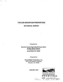 Taylor Mountain Properties