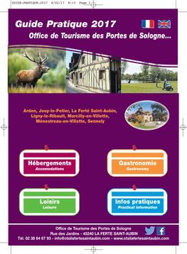 Guide Pratique 2017 Office De Tourisme Des Portes De Sologne