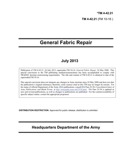 General Fabric Repair