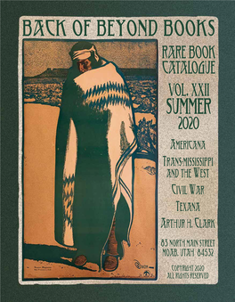 Rare Book Catalogue Vol. Xxii Summer 2020