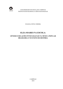 Elza Soares Na Escola