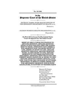 Supreme Court of the United States ------♦ ------THOMAS E