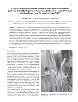 Cunninghamia : a Journal of Plant Ecology for Eastern Australia