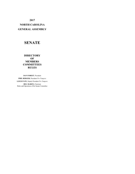 2017 Senate Rules Directory.Pdf