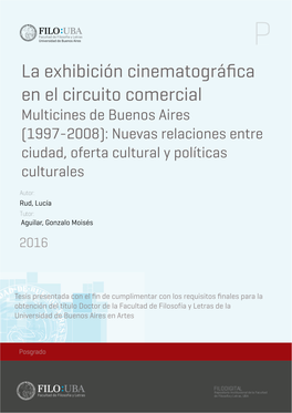 La Exhibición Cinematográfica En El Circuito Comercial